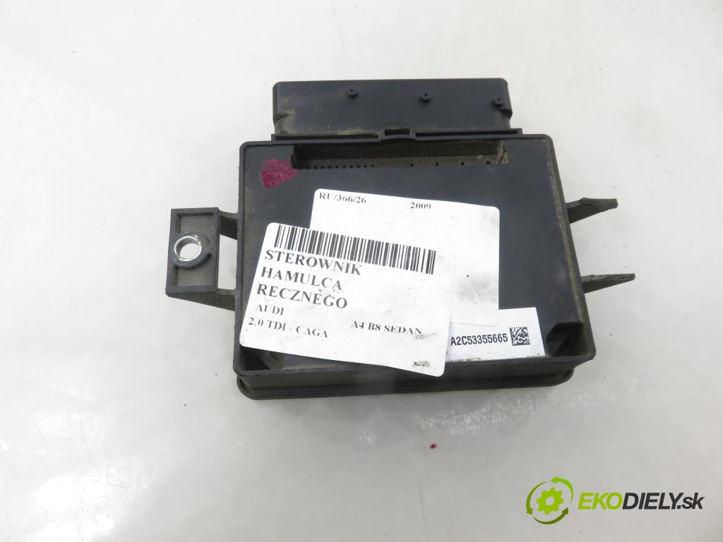 AUDI A4 (8K2, B8) SEDAN 2009 105,00 2.0 TDI - CAGA 1968,00 řídící jednotka brzdy MANUÁL 8K0907801G ; 32620198A ; A2C53355665