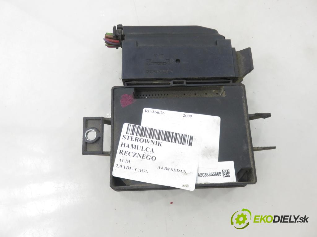 AUDI A4 (8K2, B8) SEDAN 2009 105,00 2.0 TDI - CAGA 1968,00 řídící jednotka brzdy MANUÁL 8K0907801G ; 32620198A ; A2C53355665