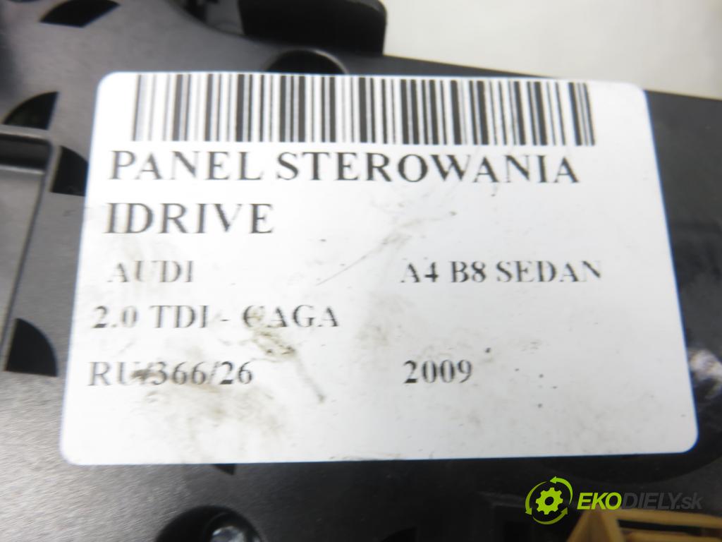 AUDI A4 (8K2, B8) SEDAN 2009 105,00 2.0 TDI - CAGA 1968,00 Panel ovládaní IDRIVE 8T0919609WFX