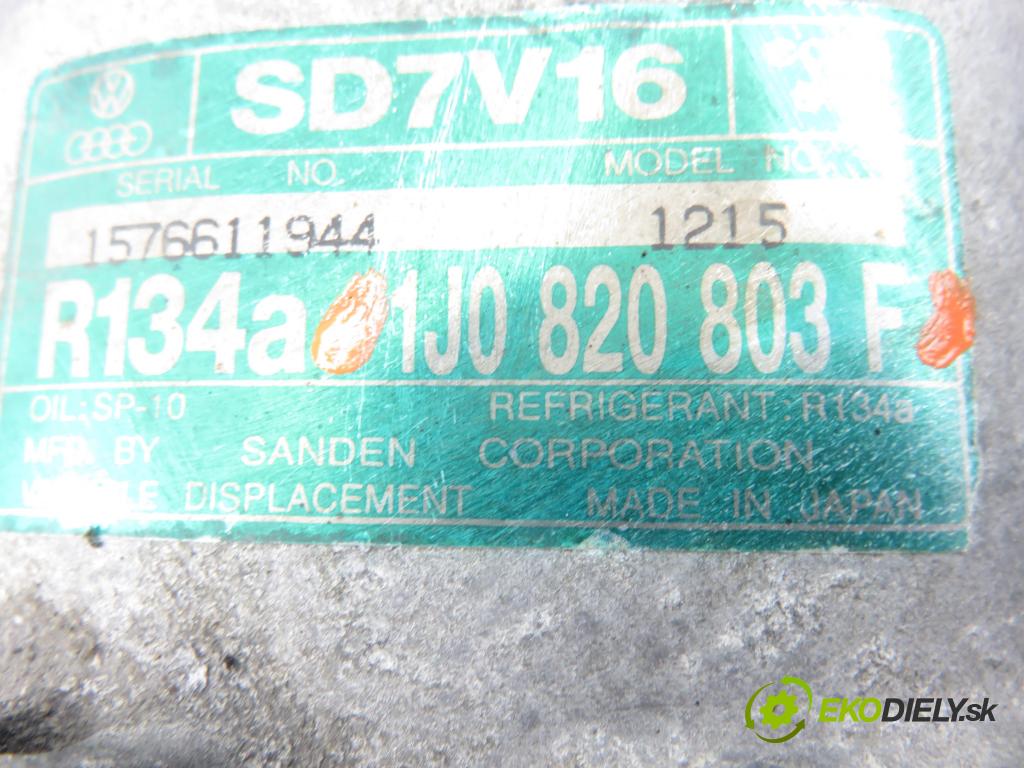 SEAT LEON (1M1) HB 2002 132,00 1.8 20V T - APP 1781,00 KOMPRESOR: klimatizácie 1J0820803F (Kompresor klimatizácie)