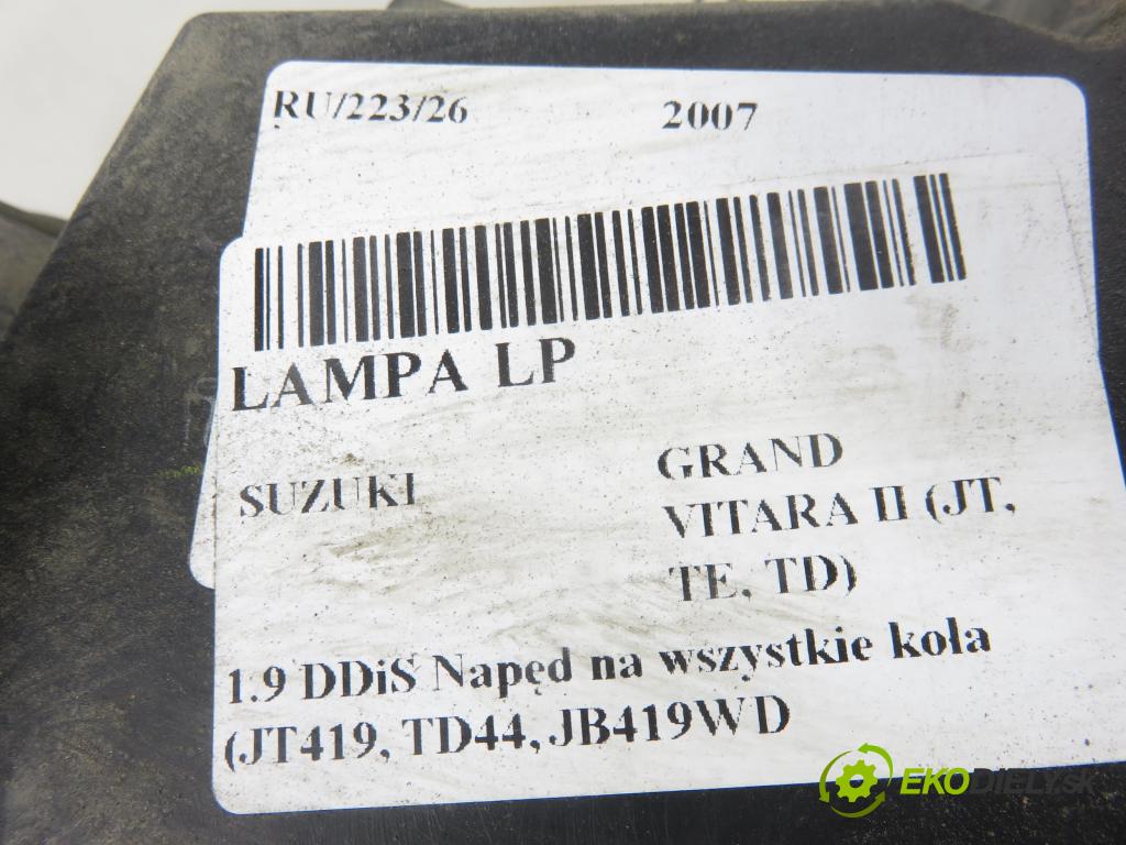 SUZUKI GRAND VITARA II (JT, TE, TD) SUV 2007 95,00 1.9 DDiS 129 4x4 - F9Q 264 1870,00 světlo LP