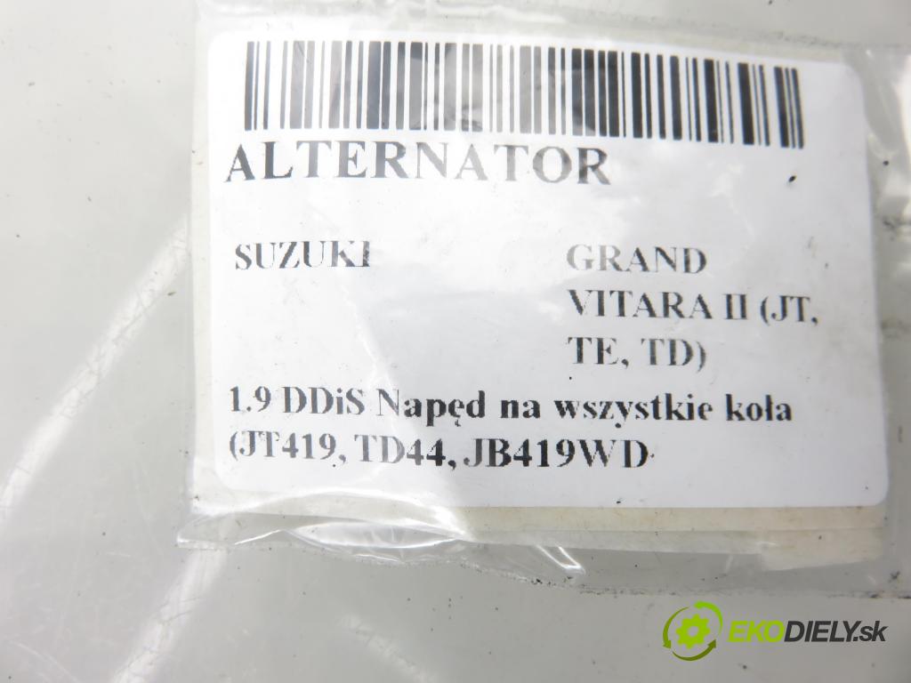 SUZUKI GRAND VITARA II (JT, TE, TD) SUV 2007 95,00 1.9 DDiS Napęd na wszystkie koła (JT419, TD44, JB4 1870,00 Alternátor 3140067J0 (Alternátor)