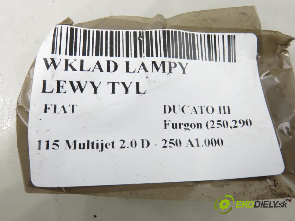 FIAT DUCATO Furgon (250_, 290_) FURGON 2014 85,00 115 Multijet 2.0 D - 250 A1.000 1956,00 PŘÍSPĚVEK svetla levý ZADNÍ: 20620751