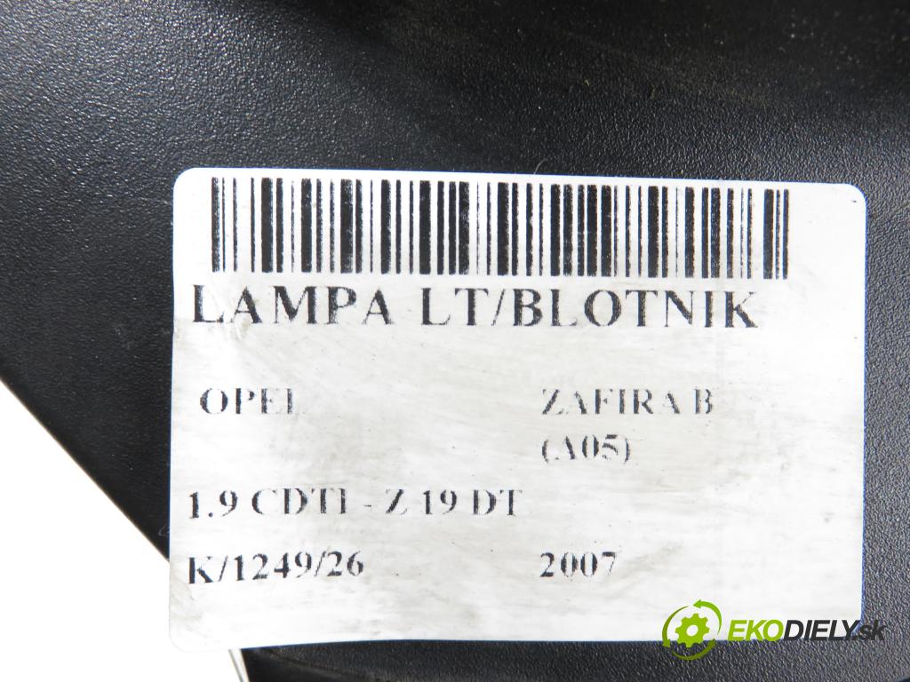OPEL ZAFIRA B (A05) MINIVAN 2007 88,00 1.9 CDTI 8V 120 - Z 19 DT 1910,00 světlo levé zadní 24451841