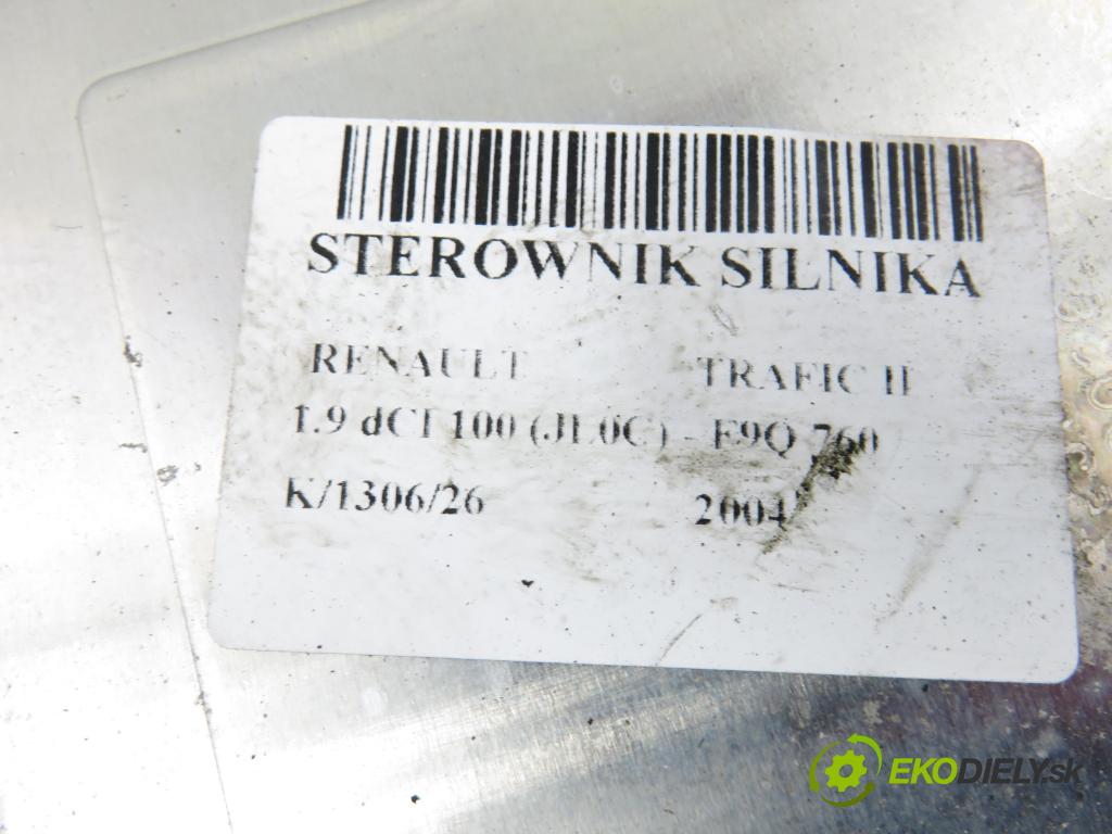 RENAULT TRAFIC II Autobus (JL) BUS 2004 74,00 1.9 dCI 100 (JL0C) - F9Q 760 1870,00 Riadiaca jednotka Motor 0281011529 ; 8200325719