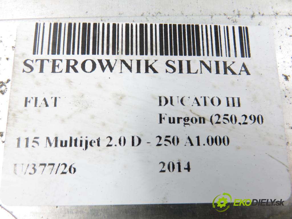 FIAT DUCATO Furgon (250_, 290_) FURGON 2014 85,00 115 Multijet 2.0 D - 250 A1.000 1956,00 řídící jednotka motora 0281031317 ; 55262753
