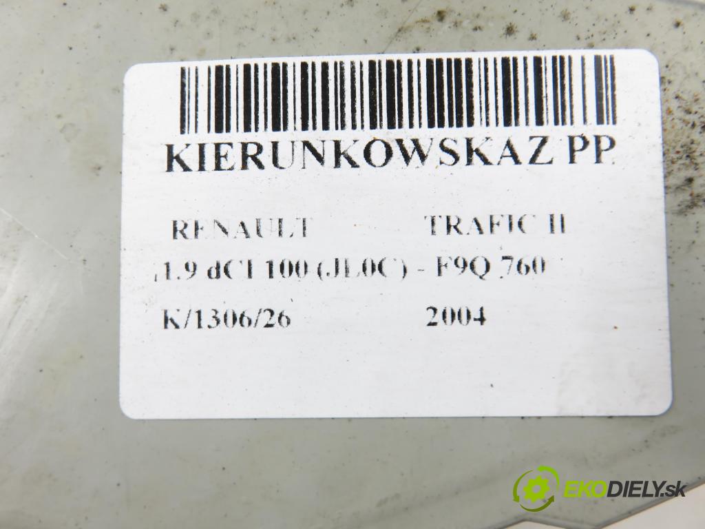 RENAULT TRAFIC II Autobus (JL) BUS 2004 74,00 1.9 dCI 100 (JL0C) - F9Q 760 1870,00 směrovka PP 8200007030 ; 91166121