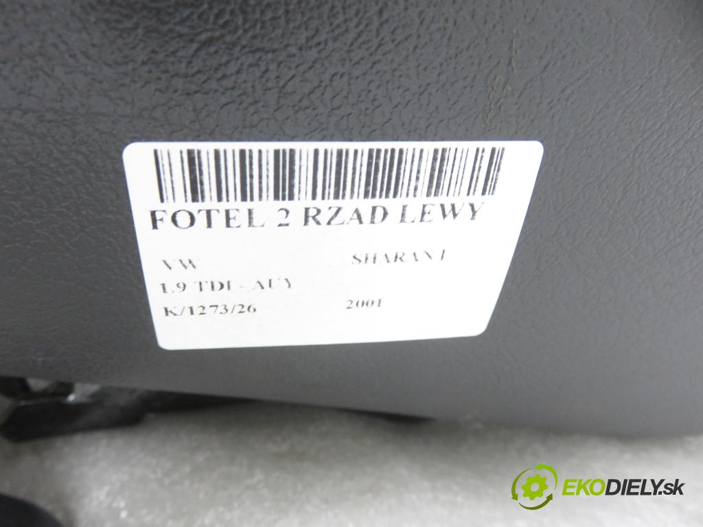 VW SHARAN (7M8, 7M9, 7M6) MINIVAN 2001 85,00 1.9 TDI PD 115 - AUY 1896,00 Sedadlo 2 rad ľavy