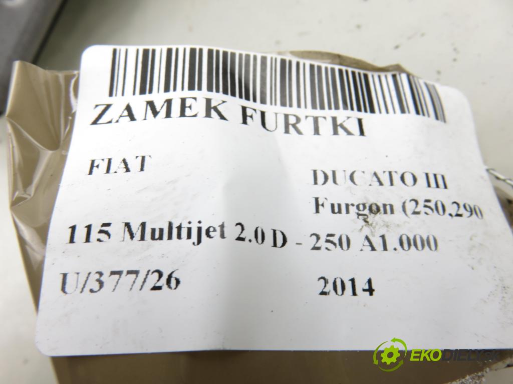FIAT DUCATO Furgon (250_, 290_) FURGON 2014 85,00 115 Multijet 2.0 D - 250 A1.000 1956,00 zámok BRÁNKY 1345728080