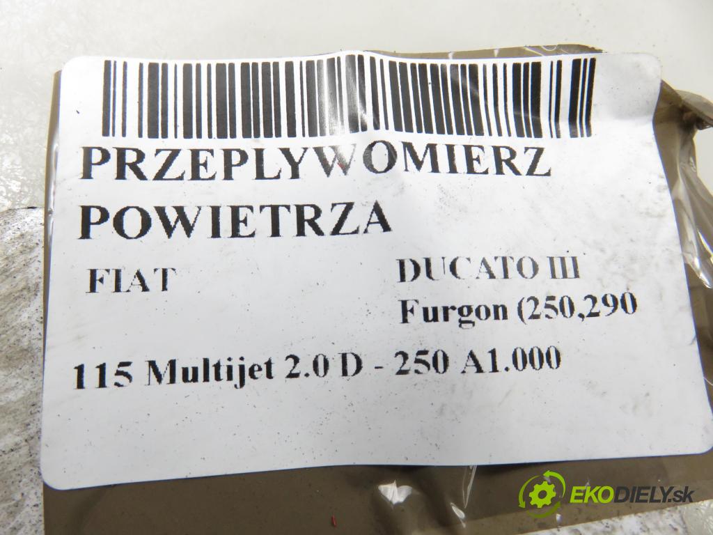 FIAT DUCATO Furgon (250_, 290_) FURGON 2014 85,00 115 Multijet 2.0 D - 250 A1.000 1956,00 váha vzduchu vzduchu 0281006056 ; 55220331 ; 1367489080