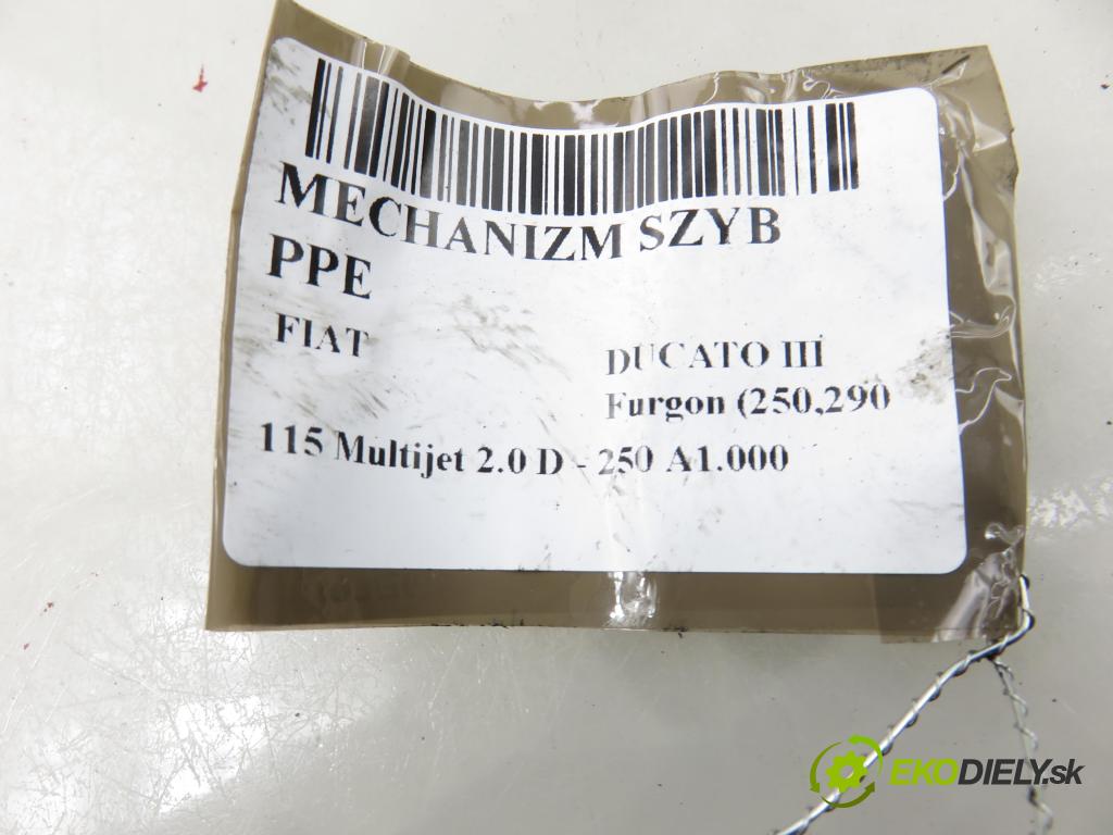 FIAT DUCATO Furgon (250_, 290_) FURGON 2014 85,00 115 Multijet 2.0 D - 250 A1.000 1956,00 mechanismus oken PPE 1368921080