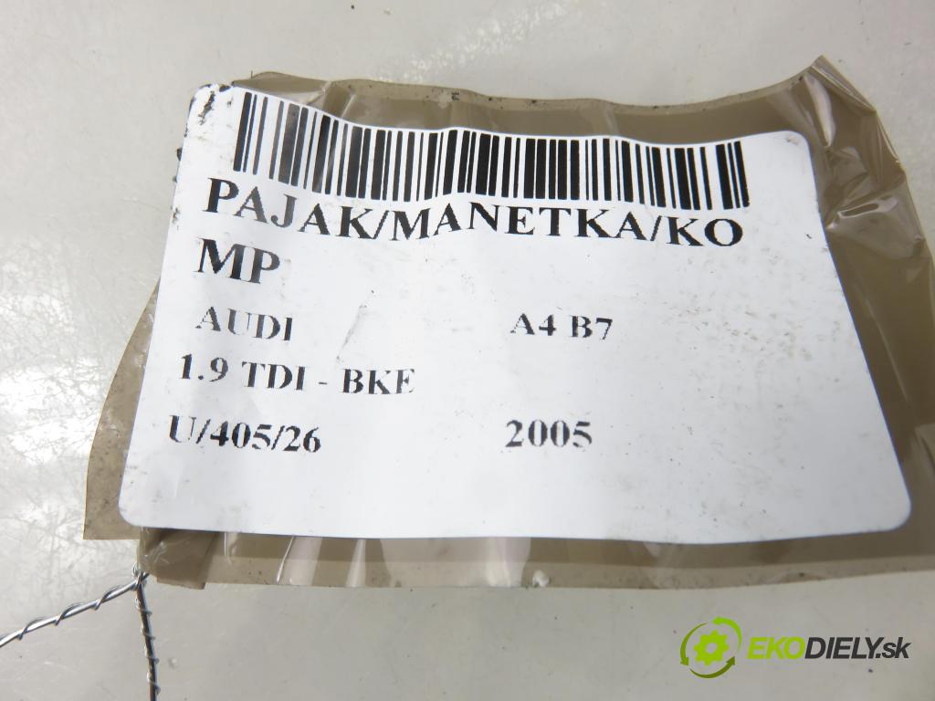 AUDI A4 (8EC, B7) SEDAN 2005 85,00 1.9 TDI - BKE 1896,00 PAKA/ŘAZENÍ/SADA: 8E0953549R