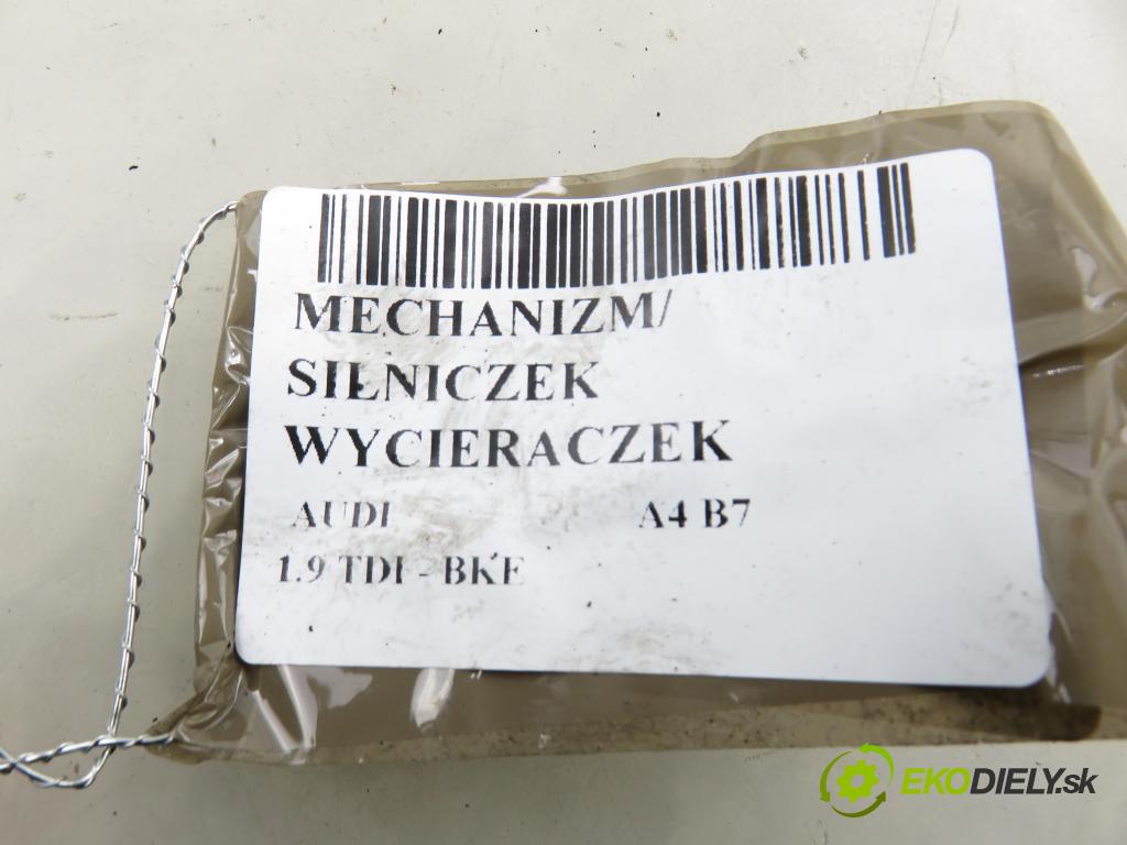 AUDI A4 (8EC, B7) SEDAN 2005 85,00 1.9 TDI - BKE 1896,00 MECHANISMUS/ motorek stěračů 0390241509 ; 8E1955119
