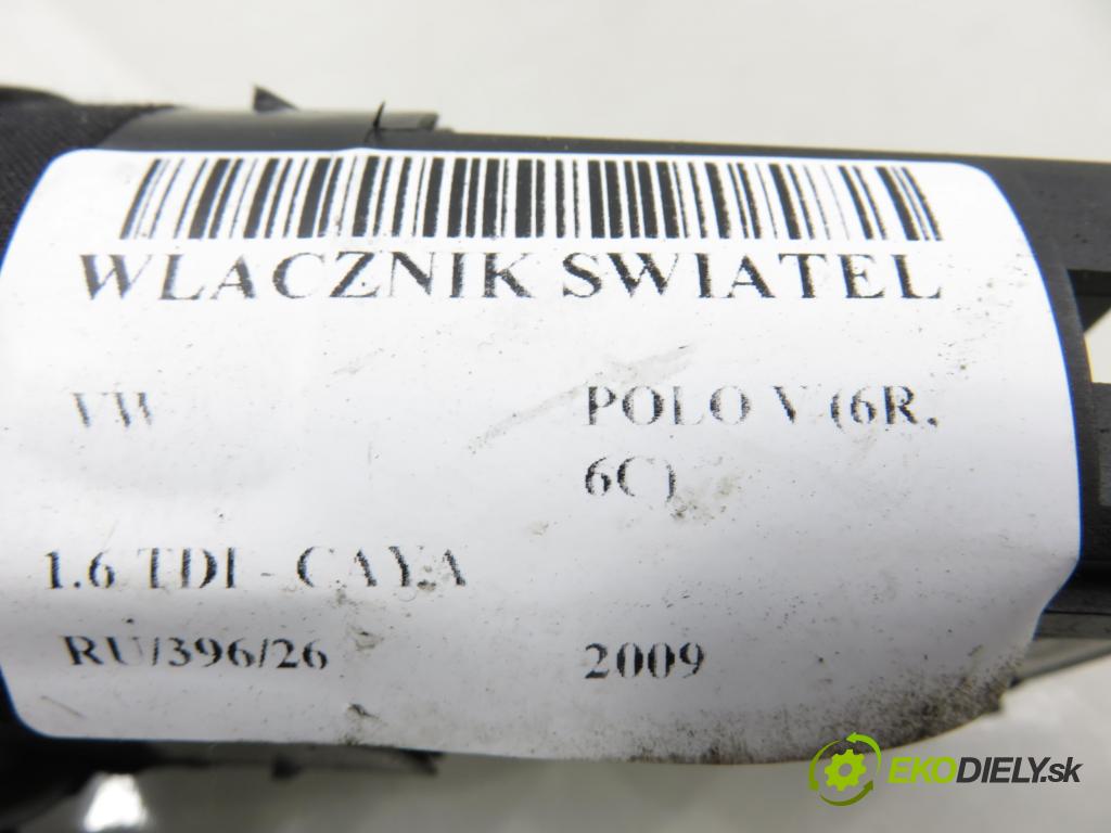 VW POLO (6R, 6C) HB 2009 55,00 1.6 TDI - CAYA 1598,00 přepínač světla 6R0941531D