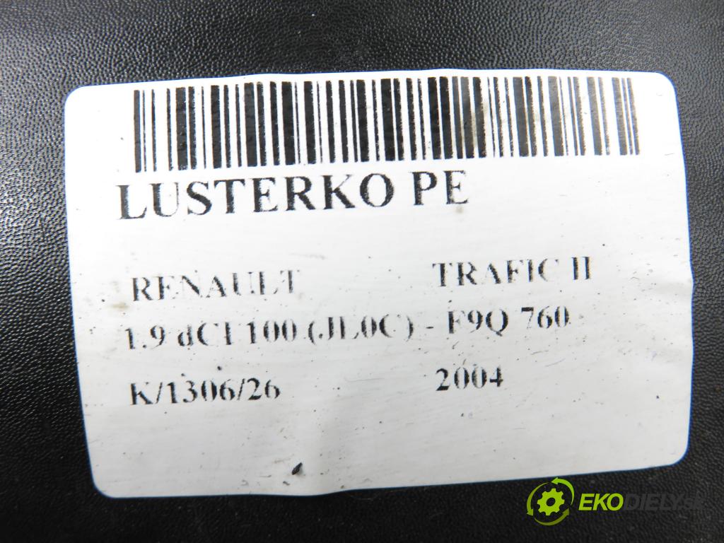 RENAULT TRAFIC II Autobus (JL) BUS 2004 74,00 1.9 dCI 100 (JL0C) - F9Q 760 1870,00 zpětné zrcátko