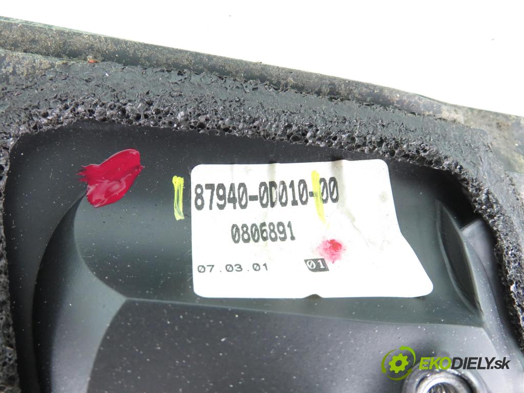 TOYOTA YARIS (_P1_) HB 2001 50,00 1.0 VVT- i 68 - 1SZ-FE 998,00 zpětné zrcátko 879400D010
