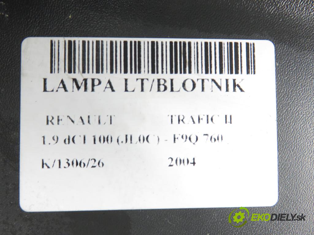 RENAULT TRAFIC II Autobus (JL) BUS 2004 74,00 1.9 dCI 100 (JL0C) - F9Q 760 1870,00 světlo levé zadní