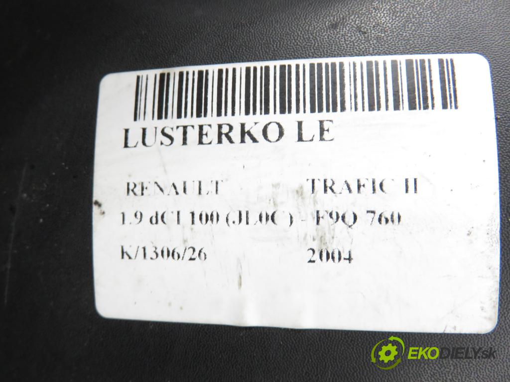 RENAULT TRAFIC II Autobus (JL) BUS 2004 74,00 1.9 dCI 100 (JL0C) - F9Q 760 1870,00 zpětné zrcátko LE