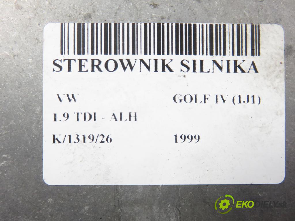 VW GOLF IV (1J1) HB 1999 66,00 1.9 TDI 90 - ALH 1896,00 řídící jednotka motora 0281010171 ; 038906018FS