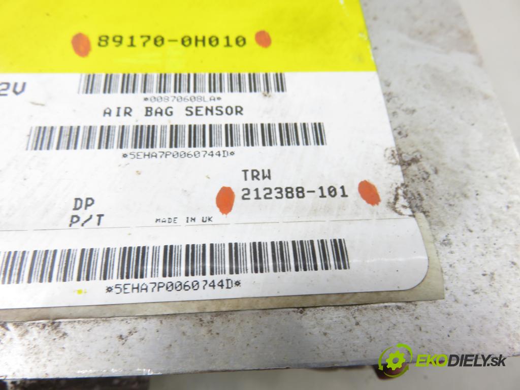 PEUGEOT 107 (PM_, PN_) HB 2007 50,00 1.0 68 - CFA (1KR) 998,00 MODUL air BAG 891700H010 ; 212388101