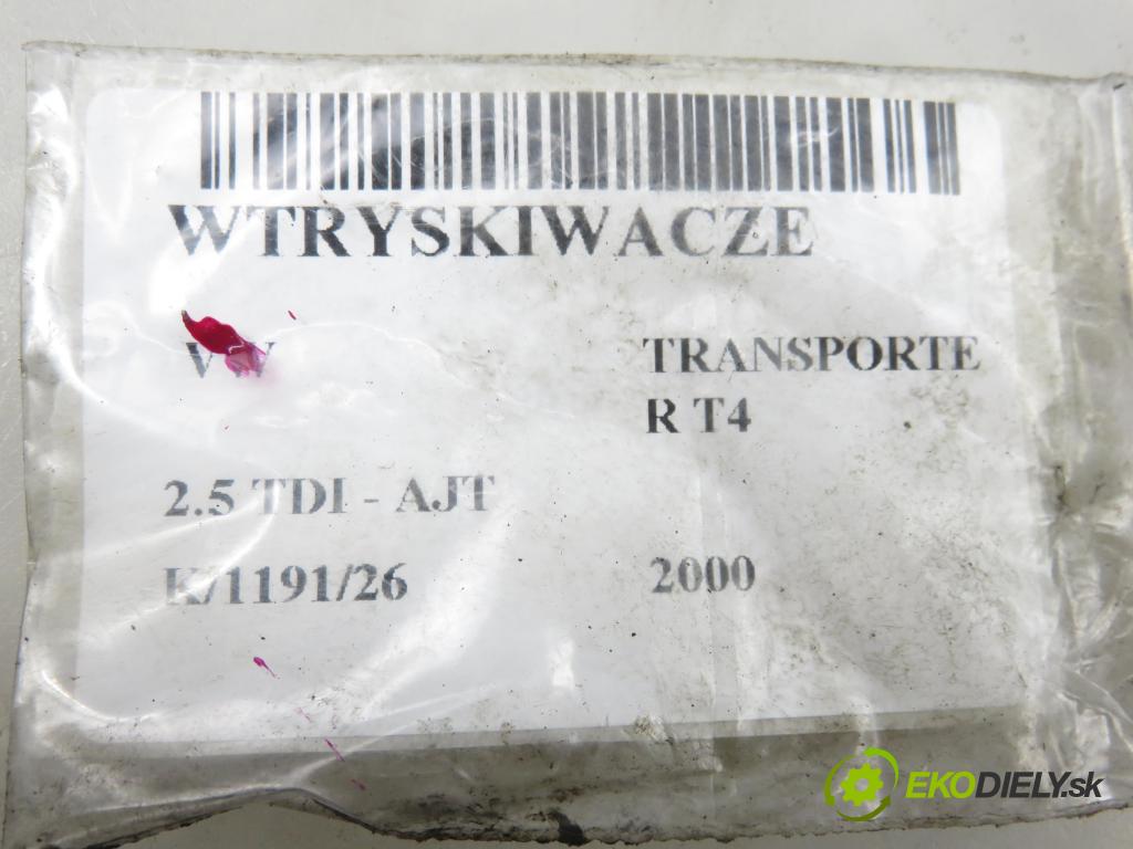 VW TRANSPORTER IV Platforma / podwozie (70E, 70L, 70M, 7DE, 7DL KABINA/PLATFORMA 2000 65,00 2.5 TDI - AJT 2461,00 vstřikovací ventily 074130202N ; 074130201L (Vstřikovací ventil)