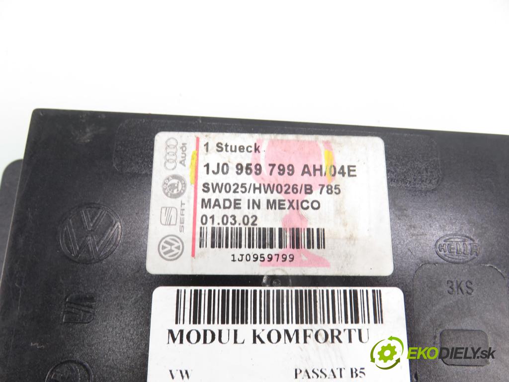 VW PASSAT B5 (3B2) SEDAN 1998 81,00 1.9 TDI 110 - AFN 1896,00 MODUL komfortu 1J0959799AH