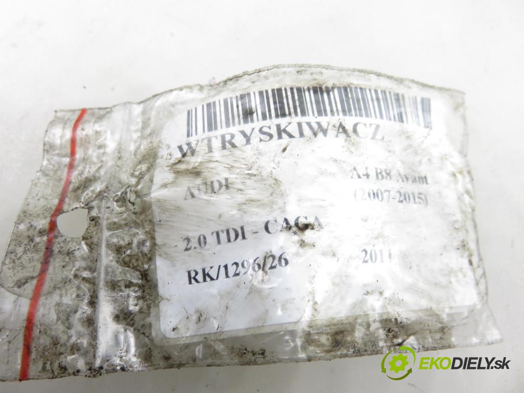 AUDI A4 Avant (8K5, B8) KOMBI 2011 105,00 2.0 TDI - CAGA 1968,00 vstřikovač 0445116030 ; 03L130277 (Vstřikovač paliva)