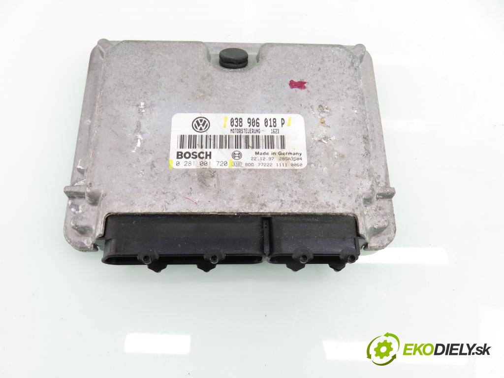 VW PASSAT B5 (3B2) SEDAN 1998 81,00 1.9 TDI 110 - AFN 1896,00 řídící jednotka motora 038906018P ; 0281001720