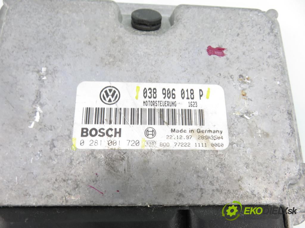 VW PASSAT B5 (3B2) SEDAN 1998 81,00 1.9 TDI 110 - AFN 1896,00 řídící jednotka motora 038906018P ; 0281001720