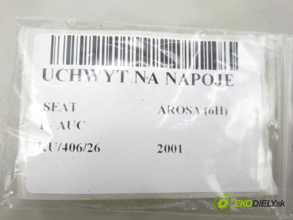 SEAT AROSA (6H) HB 2001 37,00 1 - AUC 999,00 držák na nápoje 6X0857558A ; 6X0857558 (Držák nápojů)