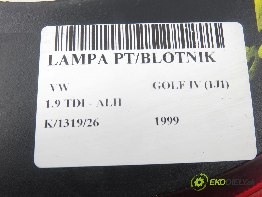 VW GOLF IV (1J1) HB 1999 66,00 1.9 TDI 90 - ALH 1896,00 světlo pravé zadní 1J6945096Q