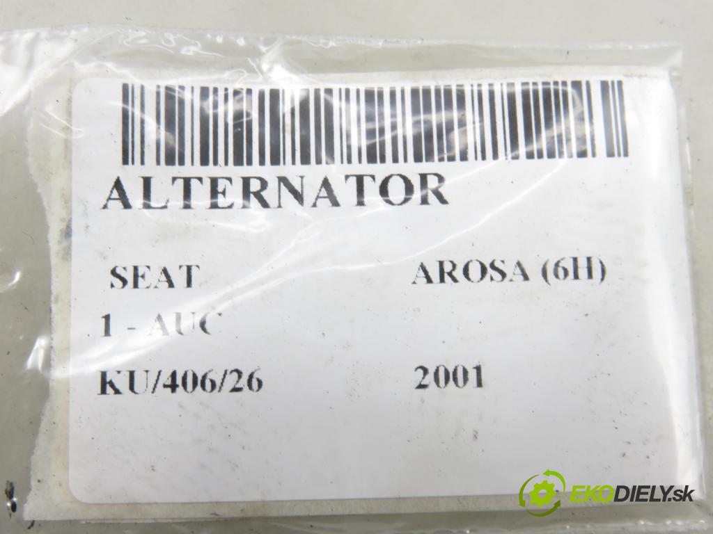 SEAT AROSA (6H) HB 2001 37,00 1 - AUC 999,00 Alternátor 0124315005 ; 037903025L (Alternátor)