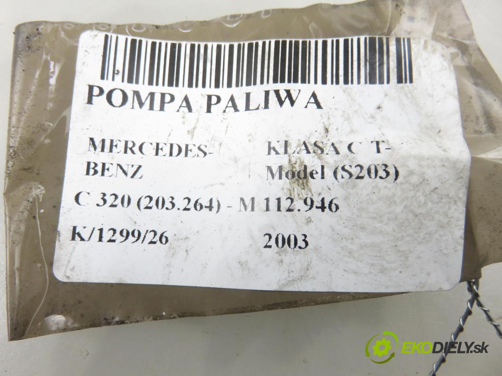MERCEDES-BENZ KLASA C T-Model (S203) KOMBI 2003 160,00 C 320 (203.264) - M 112.946 3199,00 pumpa paliva A2034701641