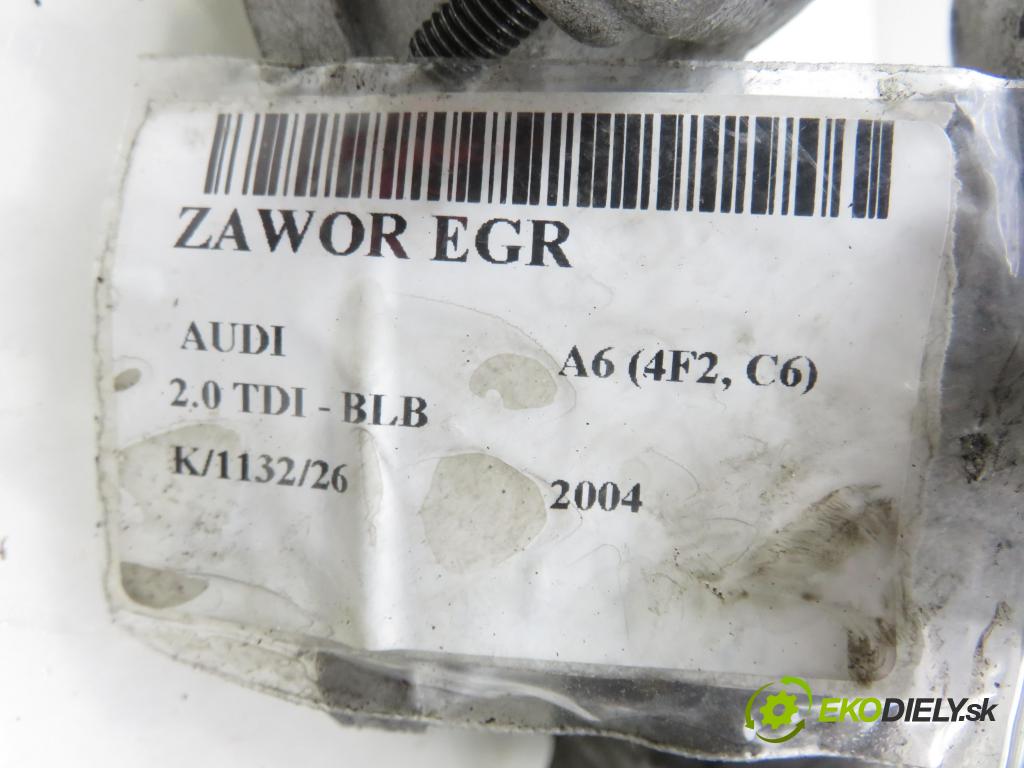 AUDI A6 (4F2, C6) SEDAN 2004 103,00 2.0 TDI - BLB 1968,00 VENTIL EGR 2035230