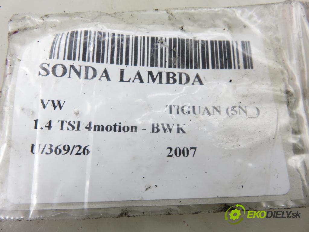 VW TIGUAN (5N_) SUV 2007 110,00 1.4 TSI 4motion - BWK 1390,00 sonda lambda 03C906262AC (Lambda sonda)