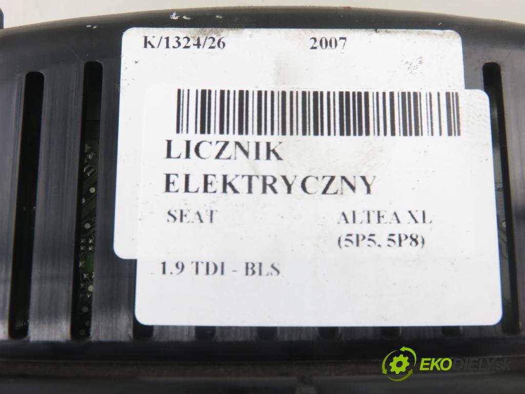 SEAT ALTEA XL (5P5, 5P8) MINIVAN 2007 77,00 1.9 TDI - BLS 1896,00 prístrojovka elektrický 5P0920823C