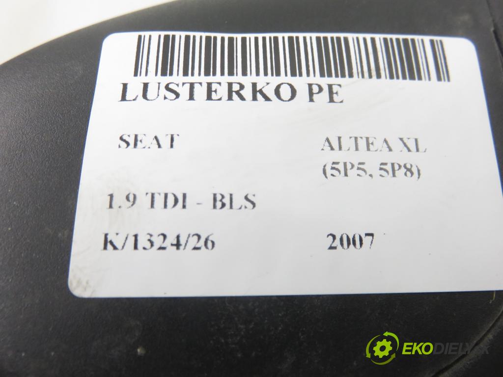 SEAT ALTEA XL (5P5, 5P8) MINIVAN 2007 77,00 1.9 TDI - BLS 1896,00 Spätné zrkadlo