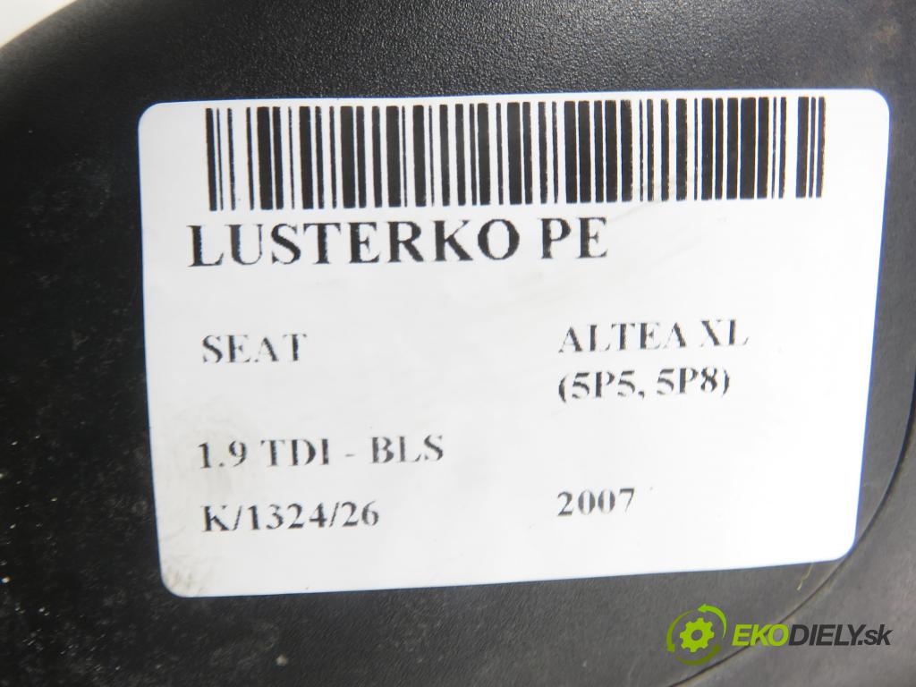 SEAT ALTEA XL (5P5, 5P8) MINIVAN 2007 77,00 1.9 TDI - BLS 1896,00 Spätné zrkadlo