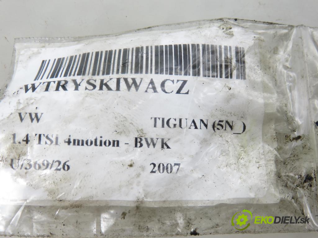 VW TIGUAN (5N_) SUV 2007 110,00 1.4 TSI 4motion - BWK 1390,00 vstřikovač 03C906036E ; IHP043 (Vstřikovač paliva)