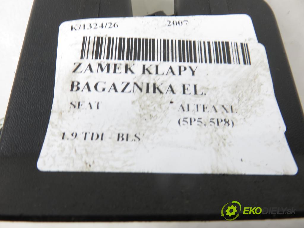 SEAT ALTEA XL (5P5, 5P8) MINIVAN 2007 77,00 1.9 TDI - BLS 1896,00 zámok dverí kufor EL. 1P0827505A