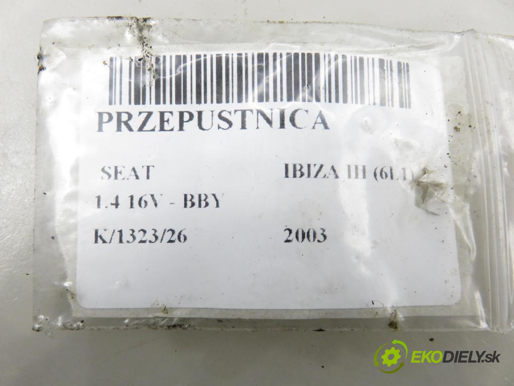 SEAT IBIZA III (6L1) HB 2003 55,00 1.4 16V - BBY 1390,00 Škrtiaca klapka 036133062N (Škrtiaca klapka)