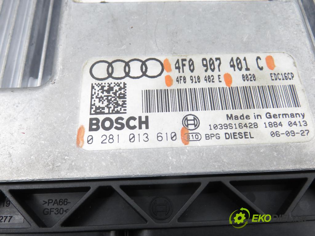 AUDI A6 Avant (4F5, C6) KOMBI 2006 171,00 3.0 TDI quattro - ASB 2967,00 řídící jednotka motora 0281013610 ; 4F0907401C ; 4F0910402E