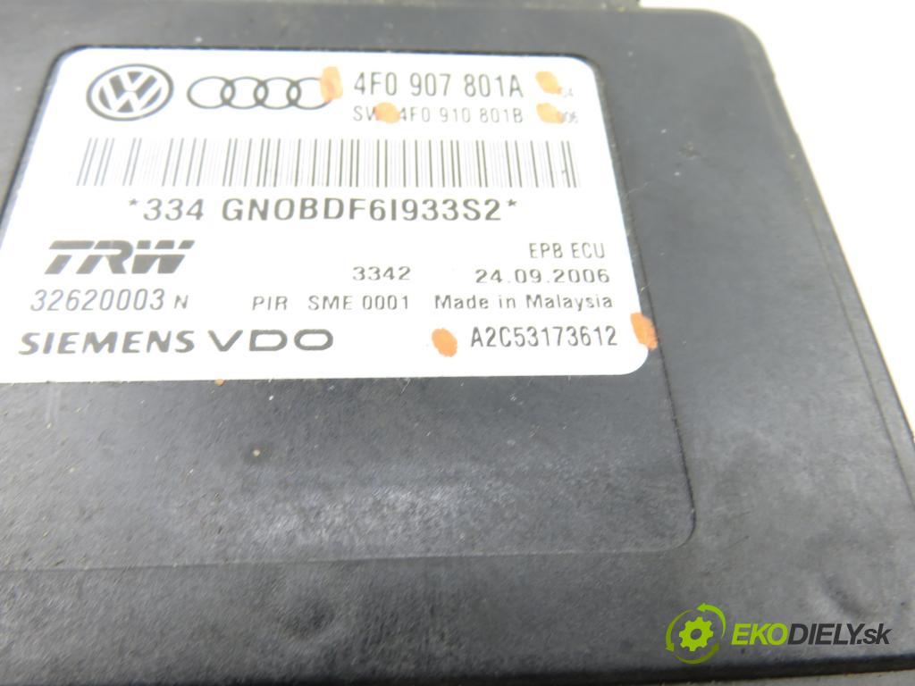 AUDI A6 Avant (4F5, C6) KOMBI 2006 171,00 3.0 TDI quattro - ASB 2967,00 Riadiaca jednotka brzdy MANUÁLNY: 4F0907801A ; 4F0910801B ; A2C53173612