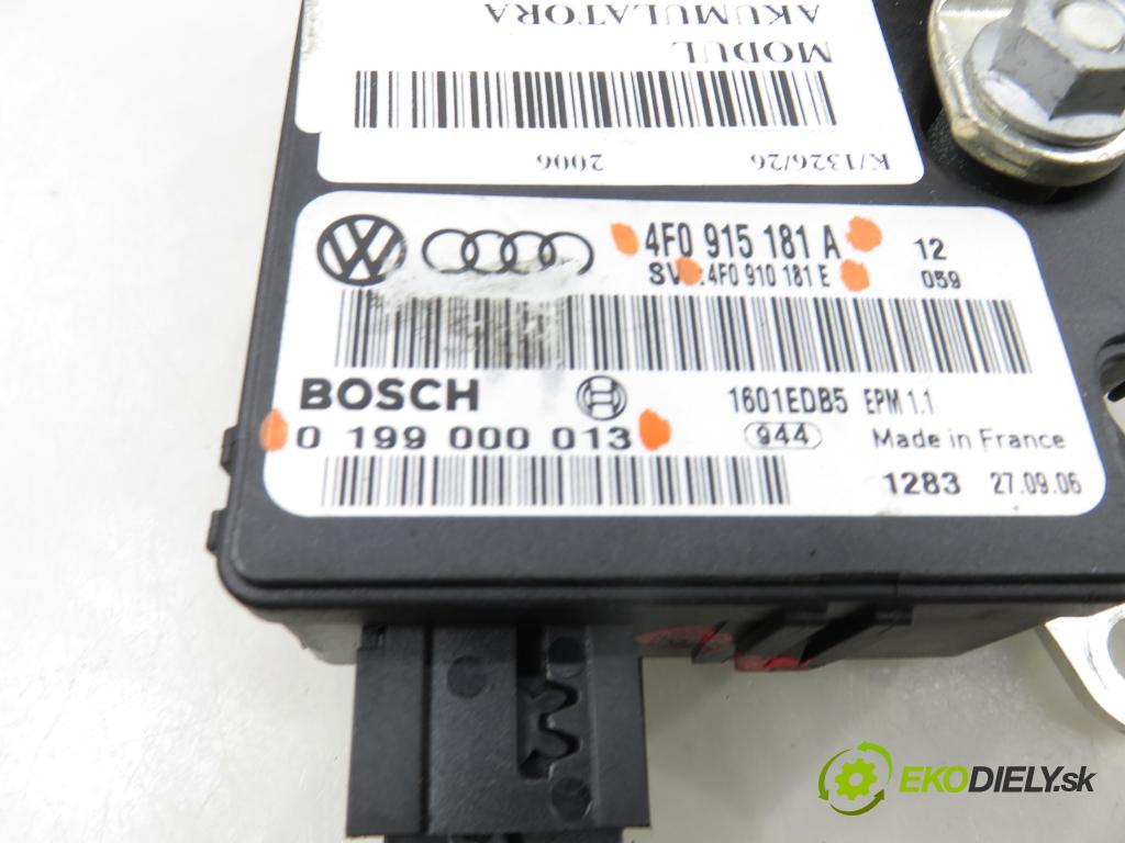 AUDI A6 Avant (4F5, C6) KOMBI 2006 171,00 3.0 TDI quattro - ASB 2967,00 MODUL akumulátora 0199000013 ; 4F0915181A ; 4F0910181E