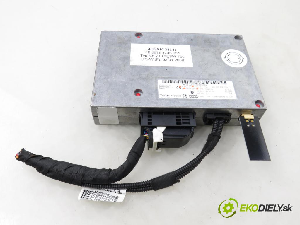 AUDI A6 Avant (4F5, C6) KOMBI 2006 171,00 3.0 TDI quattro - ASB 2967,00 MODUL BLUETOOTH 4E0862335 ; 4E0910336K
