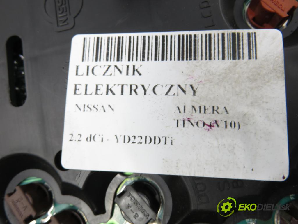 NISSAN ALMERA TINO (V10) MINIVAN 2001 84,00 2.2 dCi - YD22DDTi 2184,00 prístrojovka elektrický BU010
