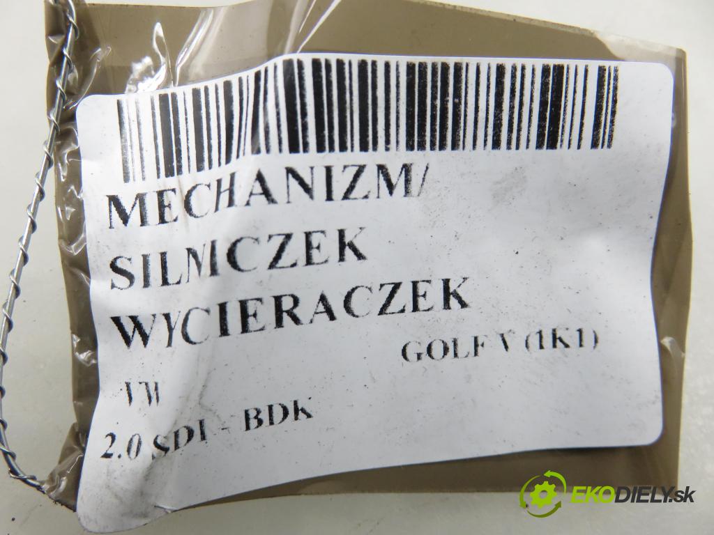VW GOLF V (1K1) HB 2004 55,00 2.0 SDI - BDK 1968,00 MECHANISMUS/ motorek stěračů 1K1955023D ; 1K1955119B ; 0390241744