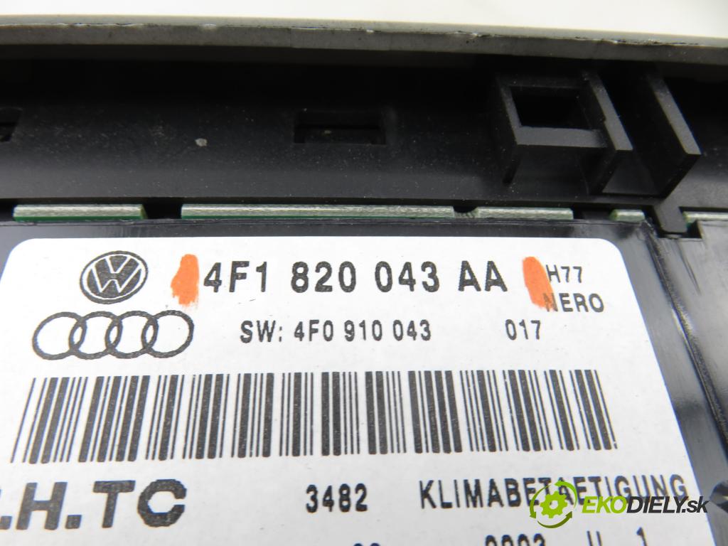 AUDI A6 Avant (4F5, C6) KOMBI 2006 171,00 3.0 TDI quattro - ASB 2967,00 Panel topení KLIMATRONIK 4F1820043AA