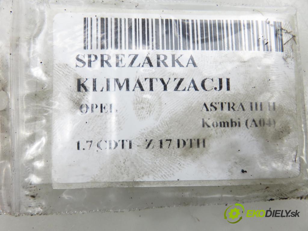 OPEL ASTRA H Kombi (A04) KOMBI 2006 74,00 1.7 CDTI - Z 17 DTH 1686,00 KOMPRESOR: klimatizace 13124751WJ ; 383601234 ; 13124751 (Kompresor klimatizace)