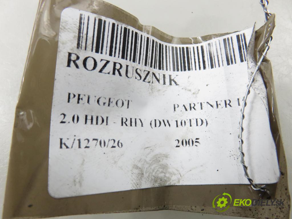 PEUGEOT PARTNER Combispace (5F) KOMBIVAN 2005 66,00 2.0 HDI - RHY (DW10TD) 1997,00 Štartér 9648111680 ; 0001108400 (Štartér)